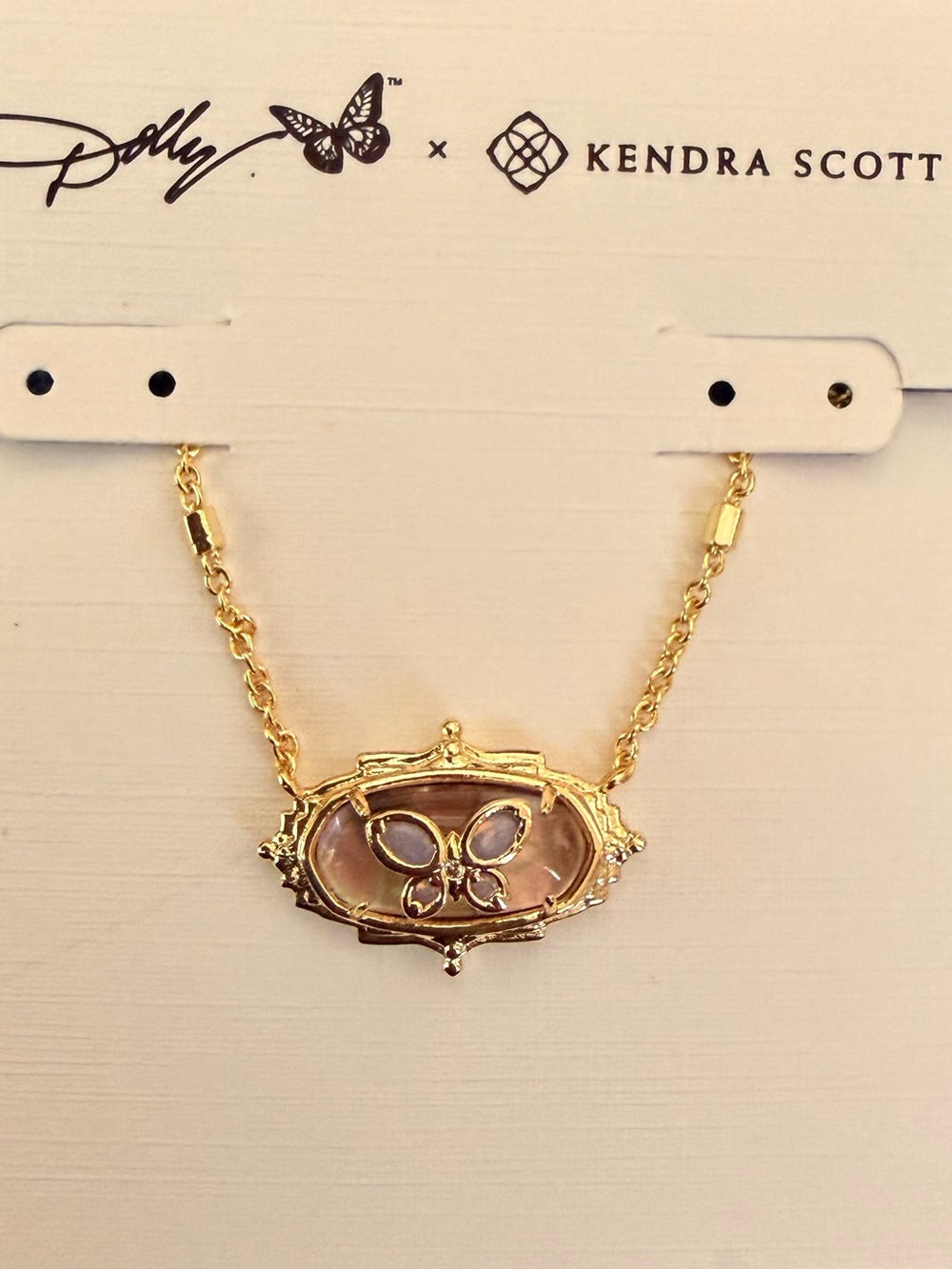 🦋Kendra Scott/Dolly Parton Gold Elisa Butterfly Necklace